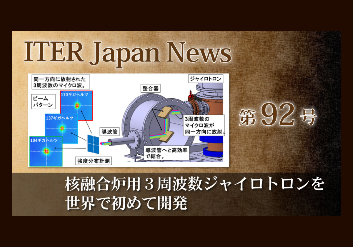 核融合炉用３周波数ジャイロトロンを世界で初めて開発