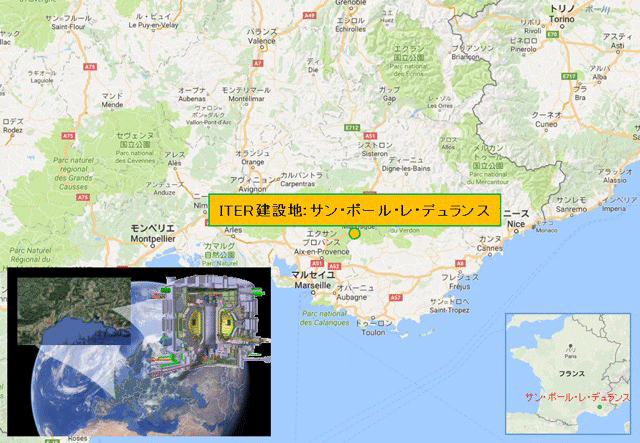 ITER建設予定地カダラッシュの周辺地域