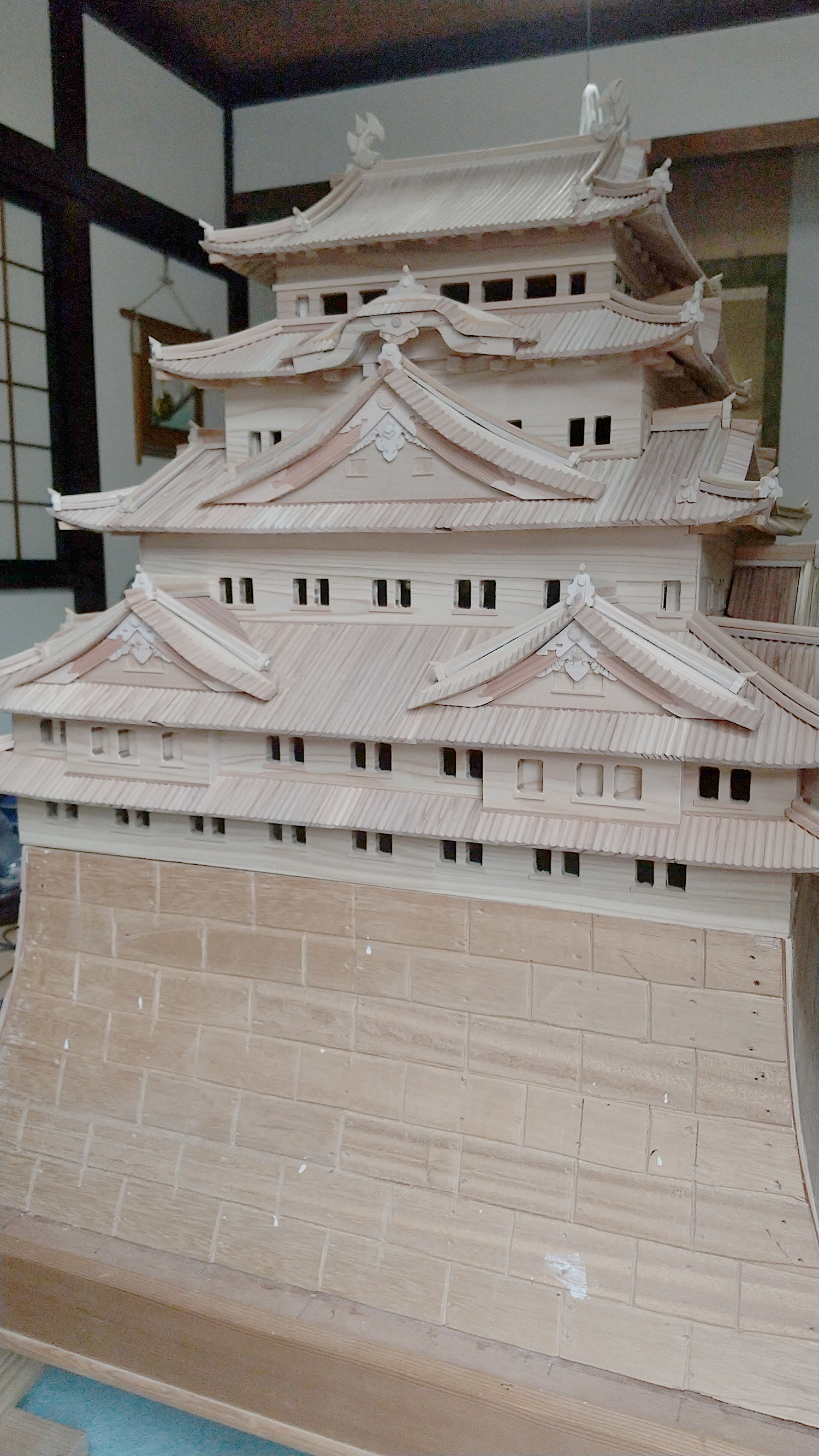 池田氏が制作した名古屋城模型（1/55スケール）